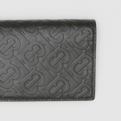 burberry leather continental wallet