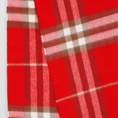 burberry red cashmere scarf