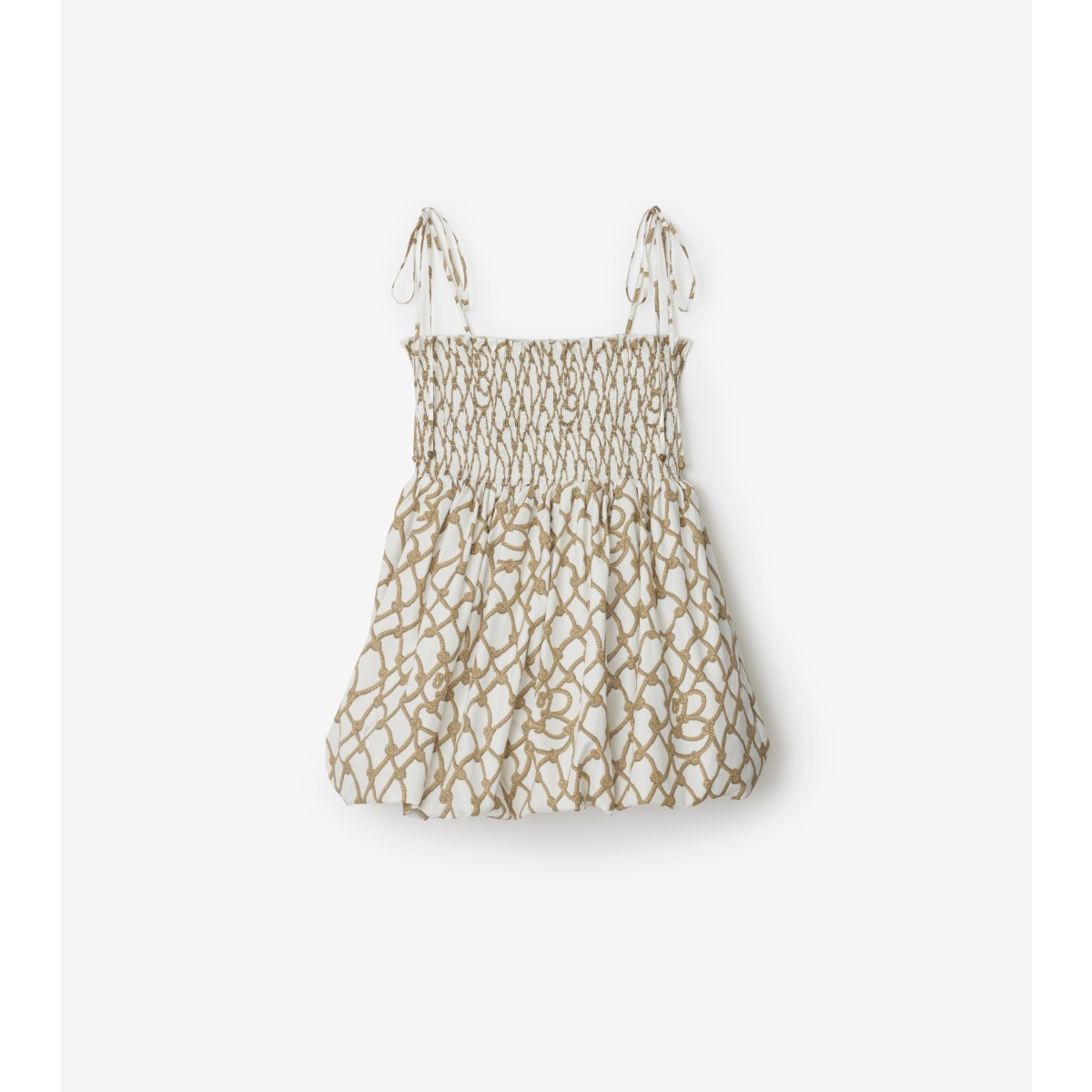 Burberry Knot Cotton Top In White
