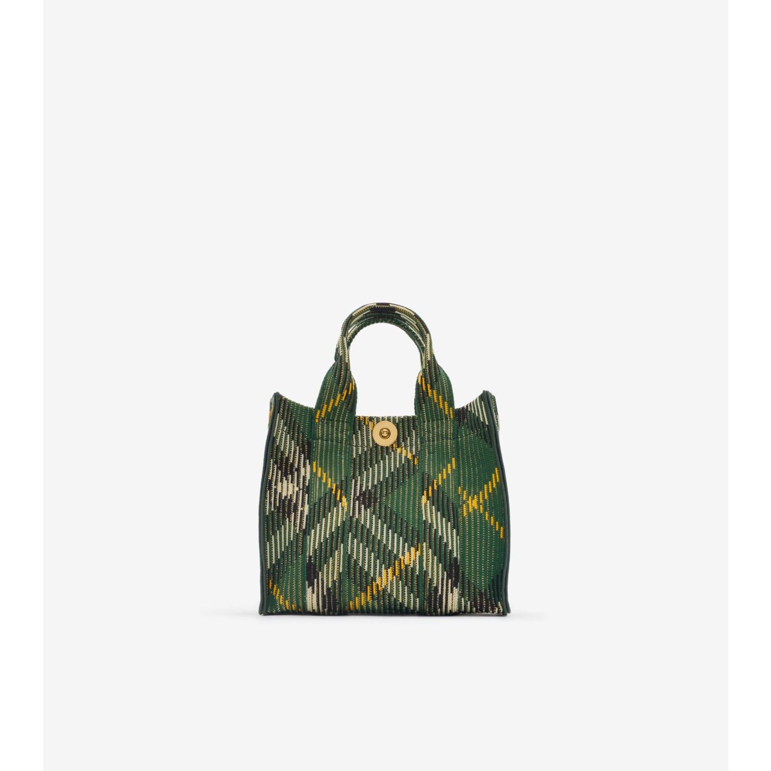 Mini Check Knitted Tote