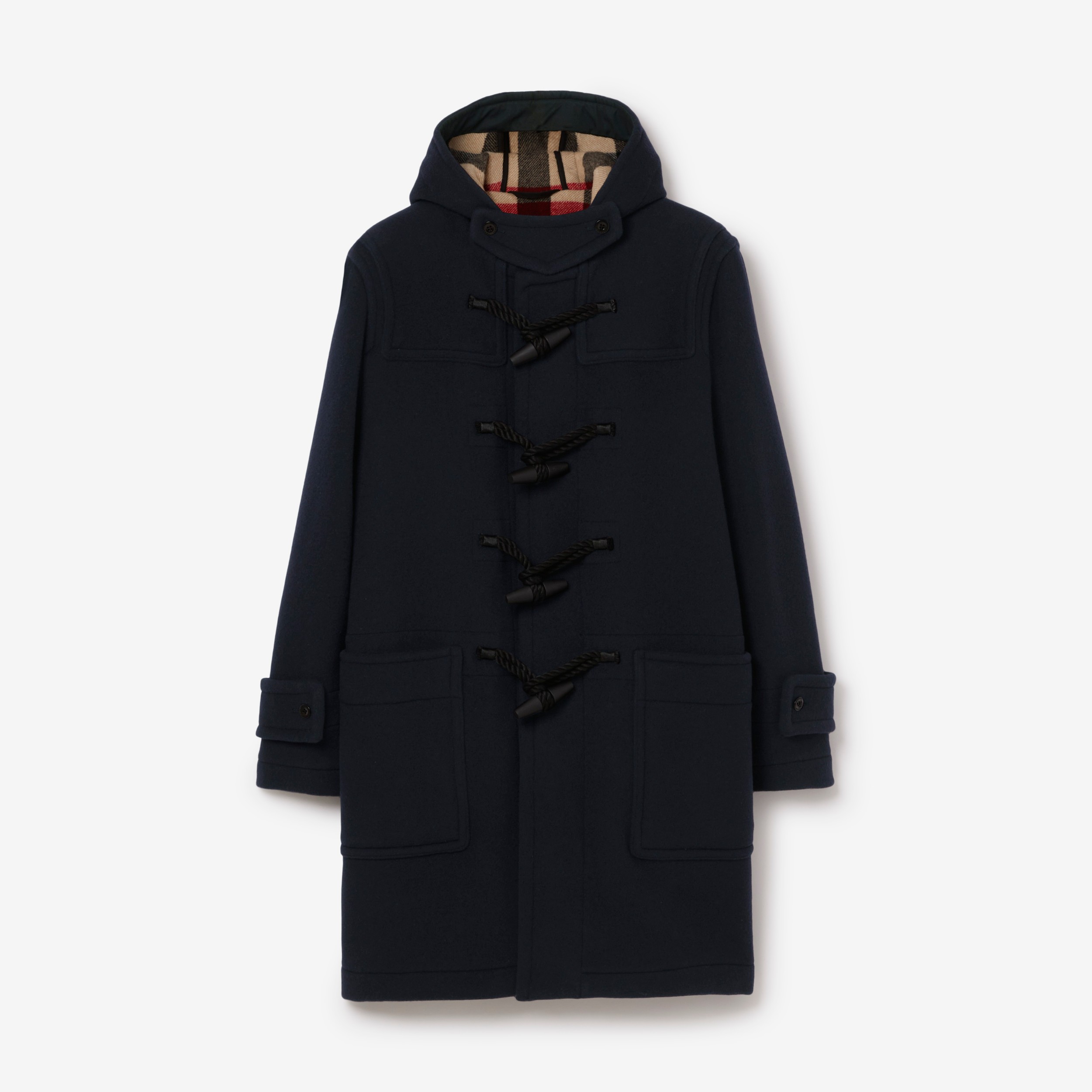 følsomhed Sow nominelt Technical Wool Duffle Coat in Navy - Men | Burberry® Official