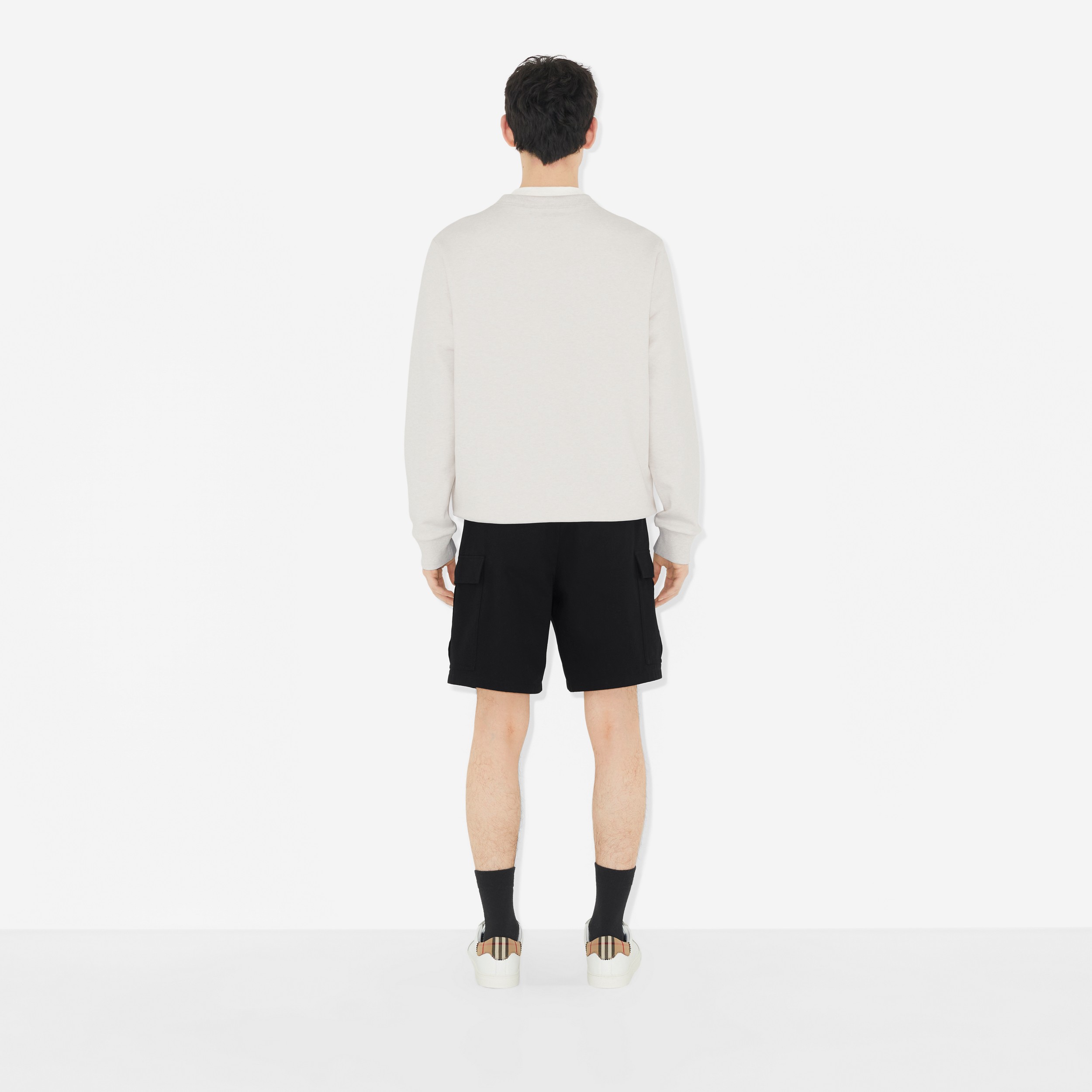 Sweat-shirt en coton avec logo (Camaïeu D'avoine) - Homme | Site officiel Burberry® - 4