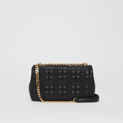 Small Quilted Lambskin Lola Bag in Black/light Gold - Women 