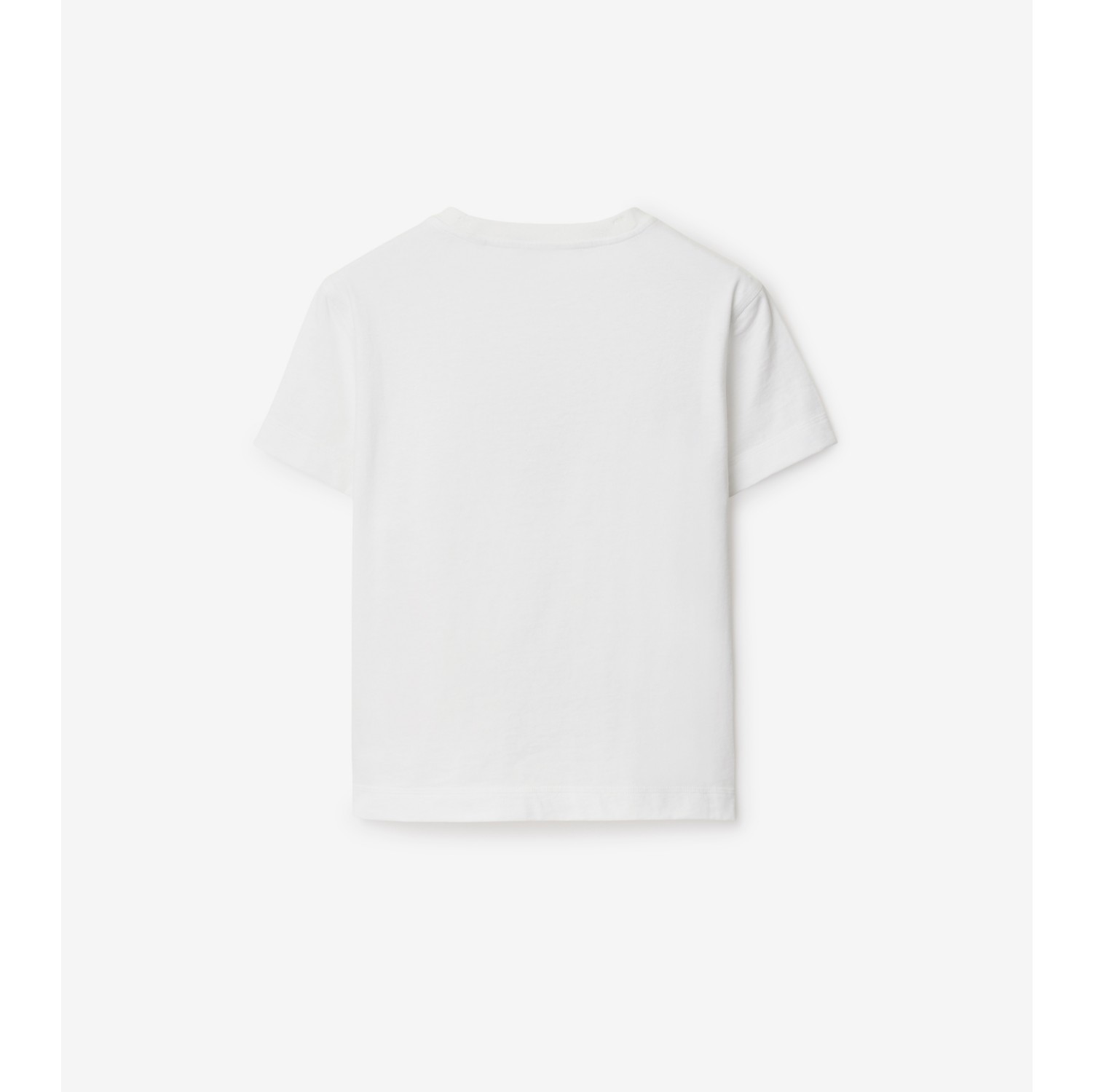 Boxy Crystal Strawberry Cotton T-shirt in White - Women | Burberry® Official