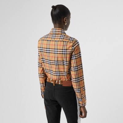 burberry shirt womens yellow