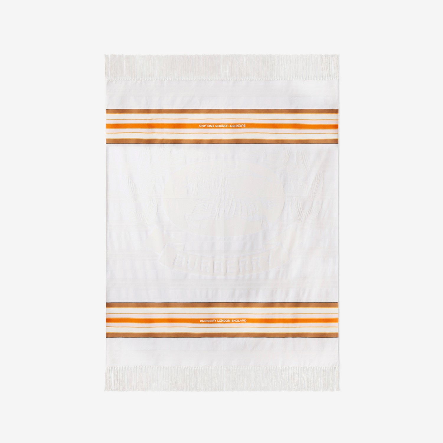 EKD Cotton Blanket in Natural White - Women | Burberry® Official
