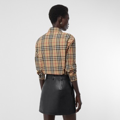 womens burberry button down