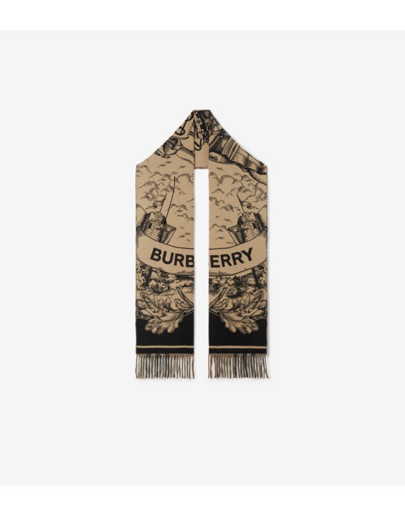 ウィメンズ シルク、ウール、カシミアスカーフ | Burberry® 公式サイト