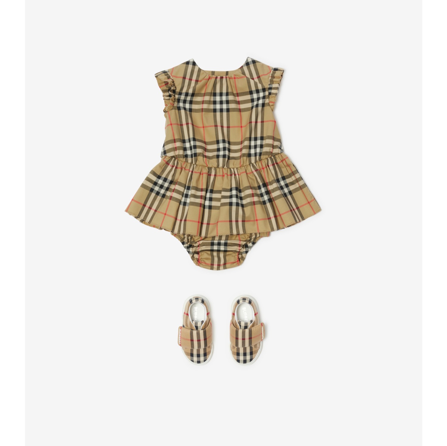 Vestido com calcinha em Check