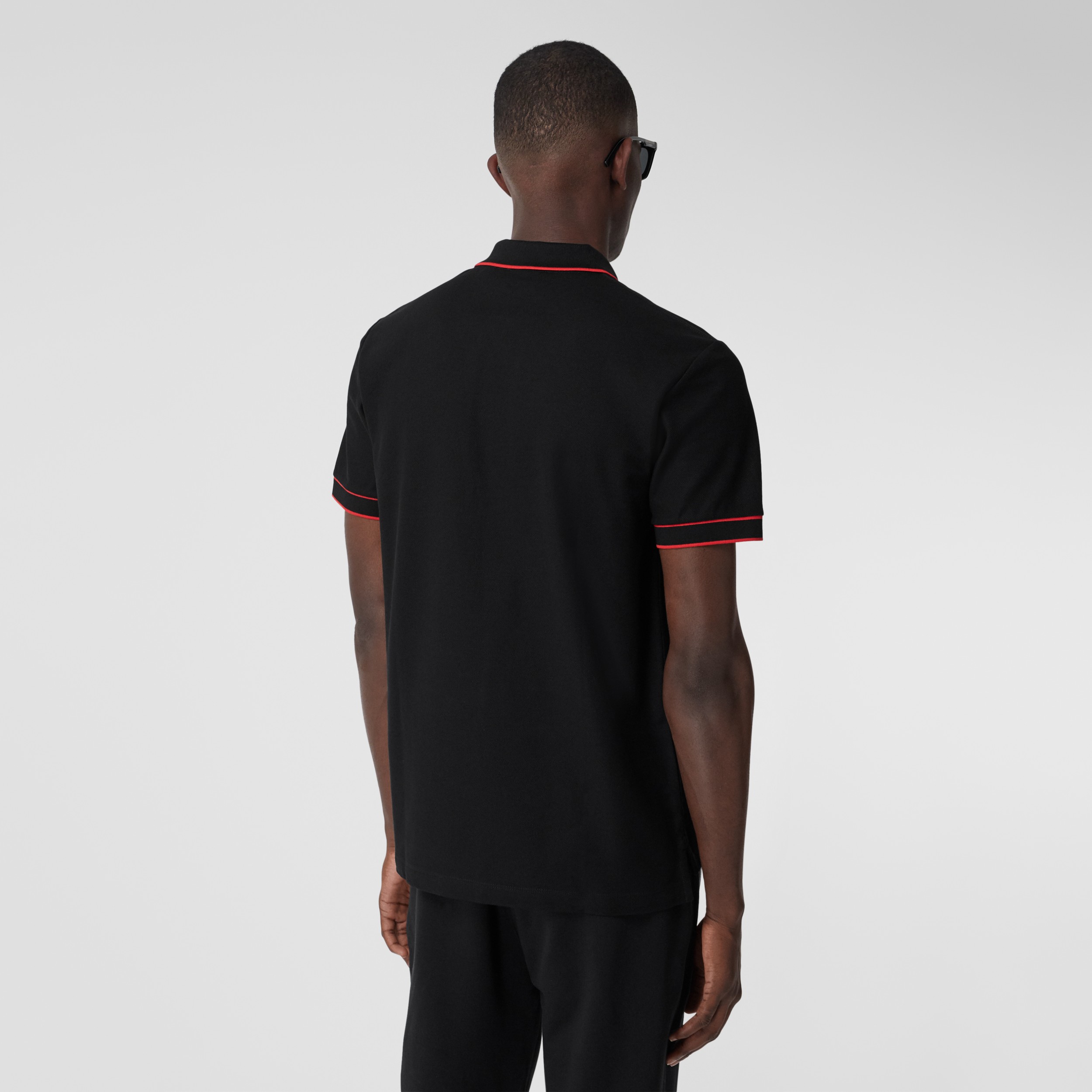 zipper front polo shirt