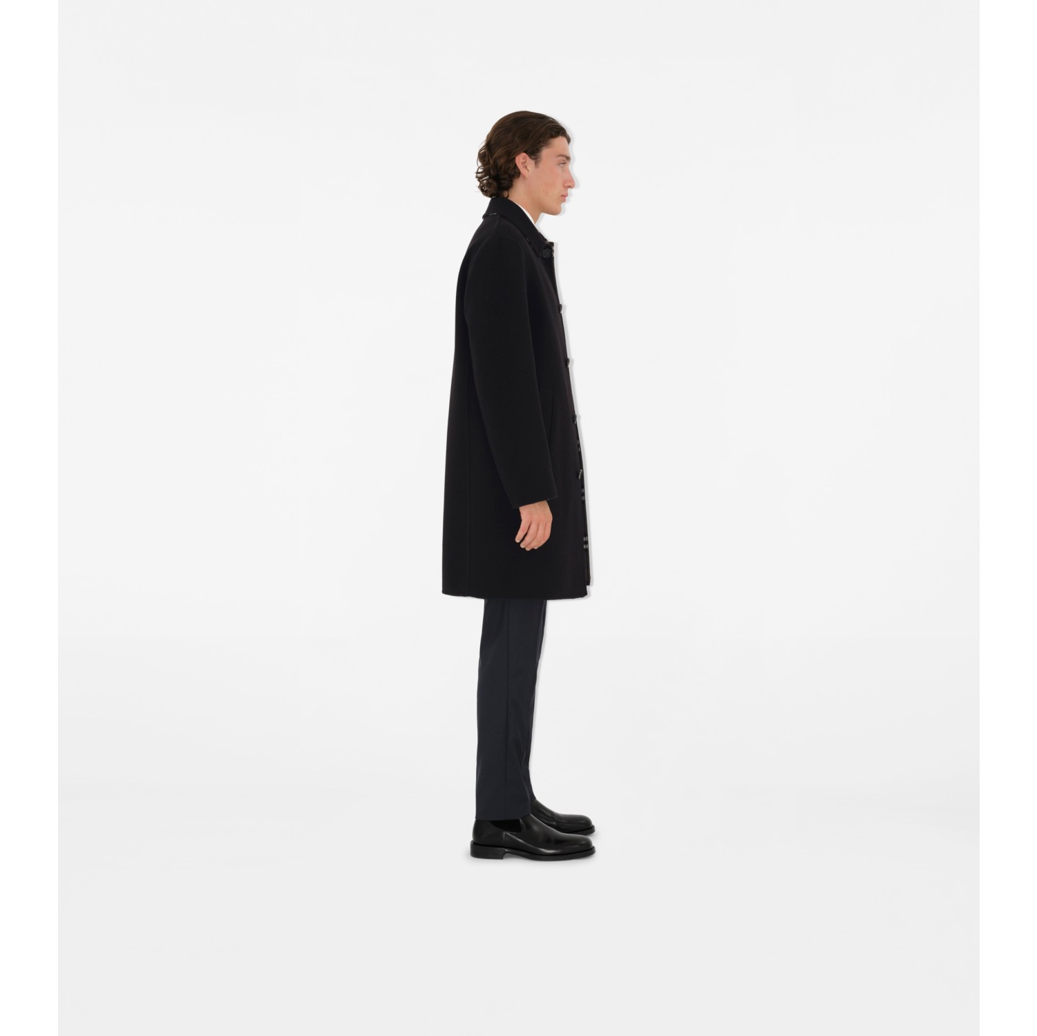 Mid-length Wool Car Coat