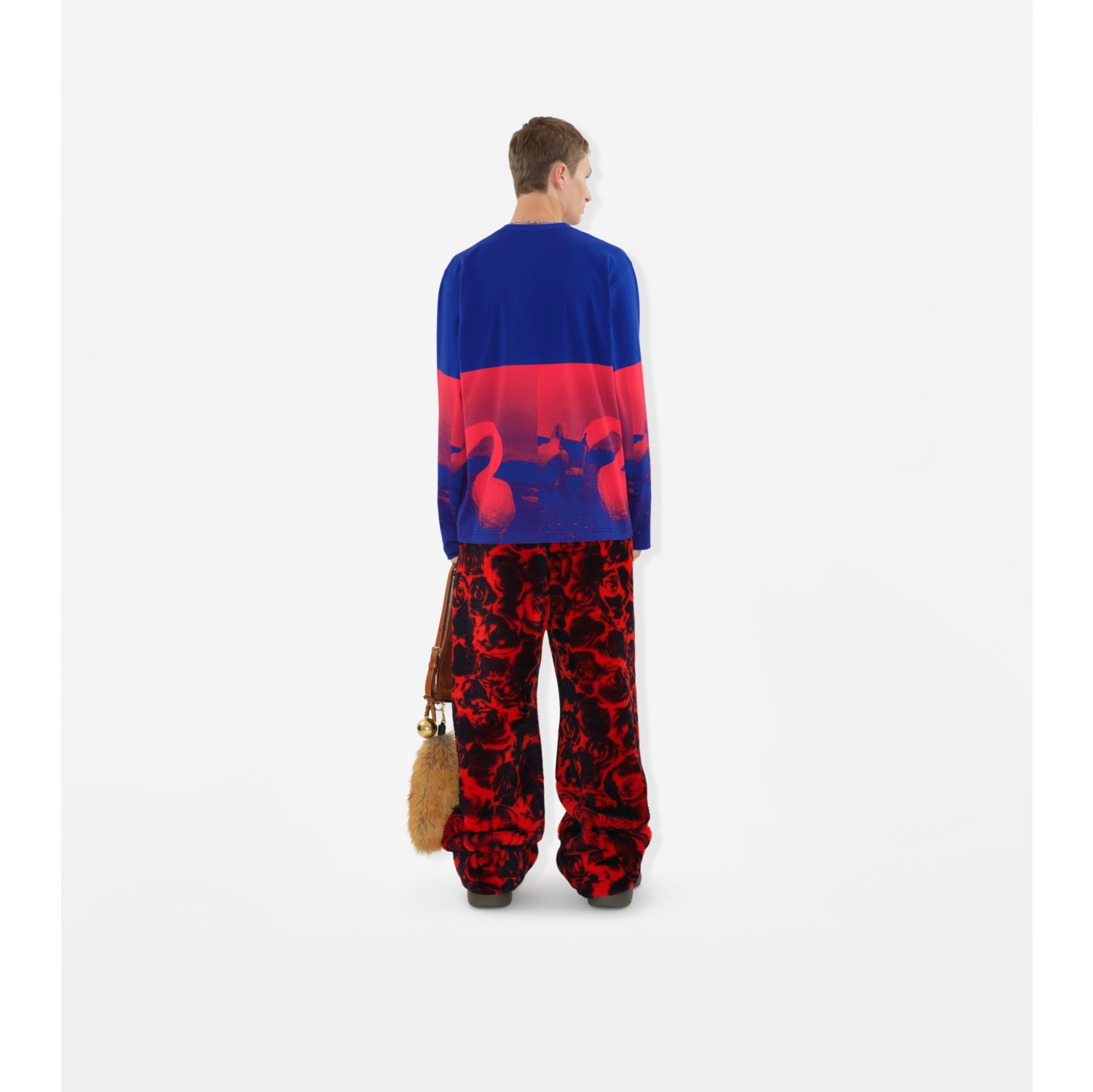 Swan Print Top in Pillar - Men | Burberry® Official