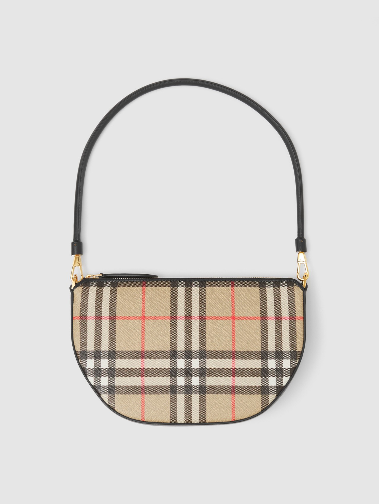Vintage Check Cotton Olympia Pouch in Archive Beige