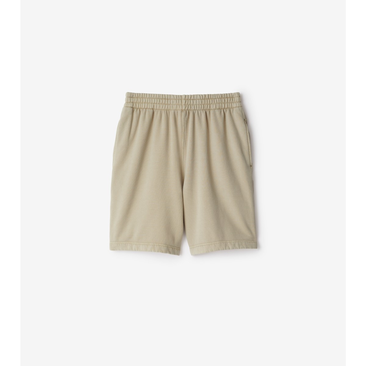 Shop Burberry Cotton Blend Shorts In Safari