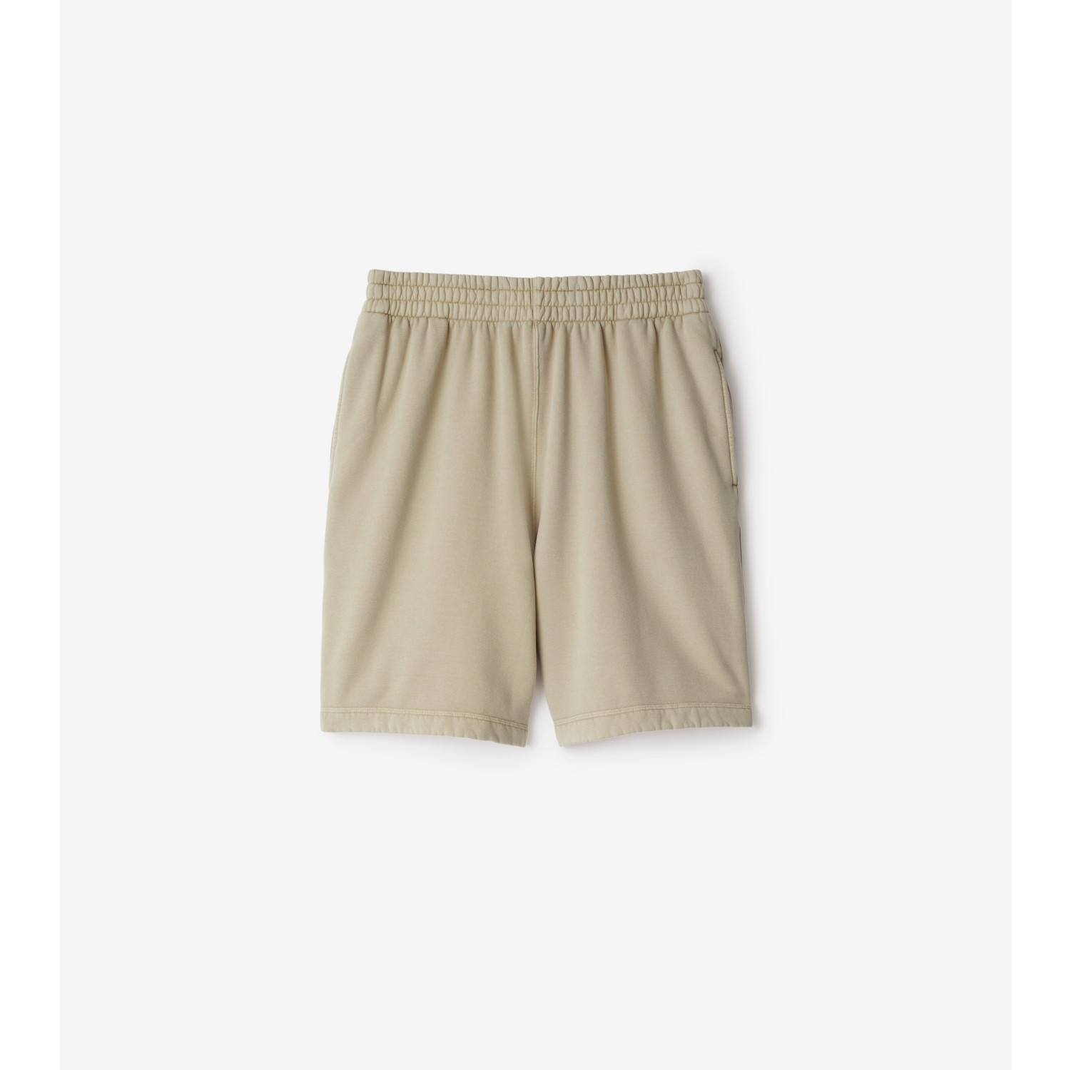 Cotton Blend Shorts in Safari Men Burberry Official