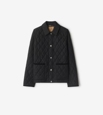 Quilted Nylon Jacket in Black/sand - Women | Burberry® Official