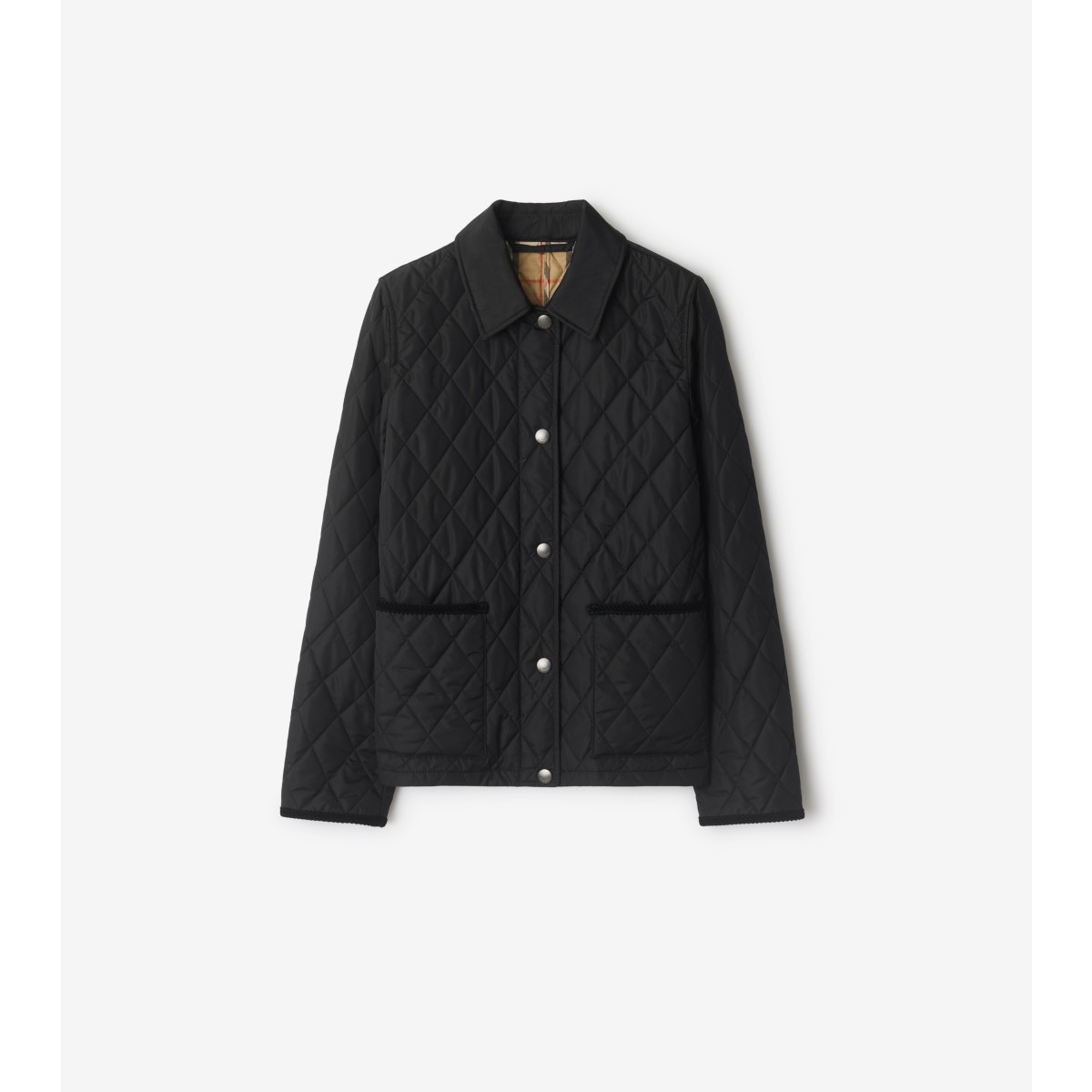  Check Quilted Nylon Jacket