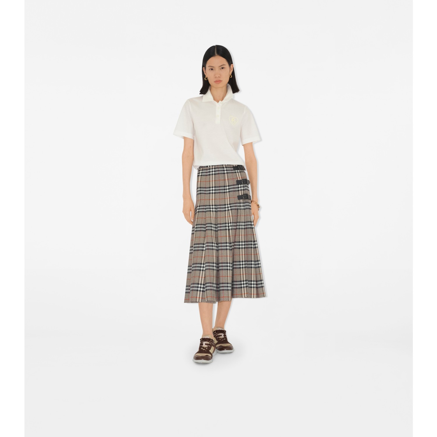 B Heart Cotton Polo Shirt