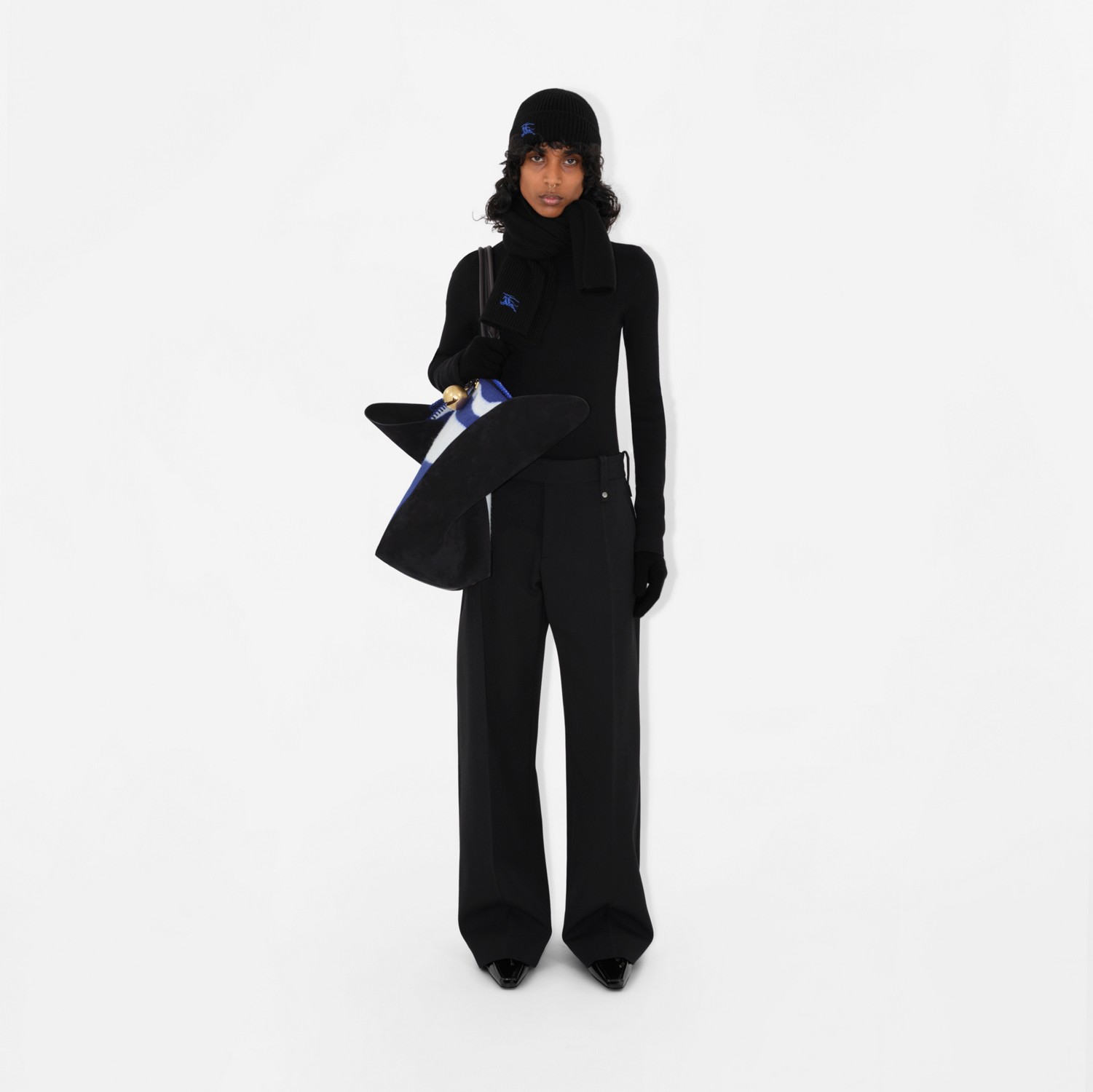 リブ カシミアビーニー (ブラック) - メンズ | Burberry®公式サイト リブ カシミアビーニー (ブラック) - メンズ | Burberry®公式サイト