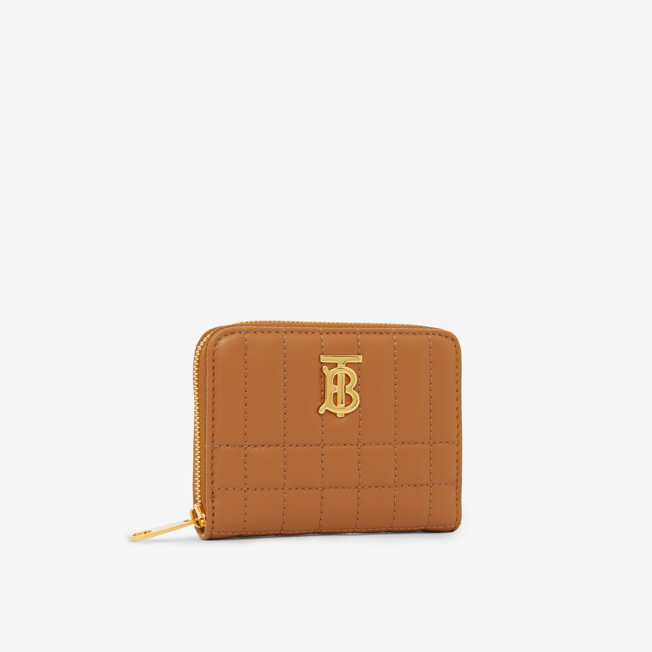 Quilted Leather Lola Zip Wallet in Maple Brown - Women | Burberry® Official - 2