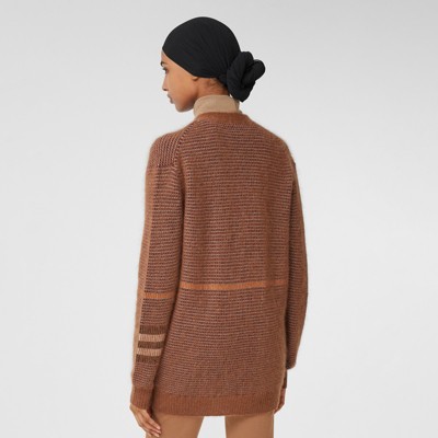 burberry mohair cardigan
