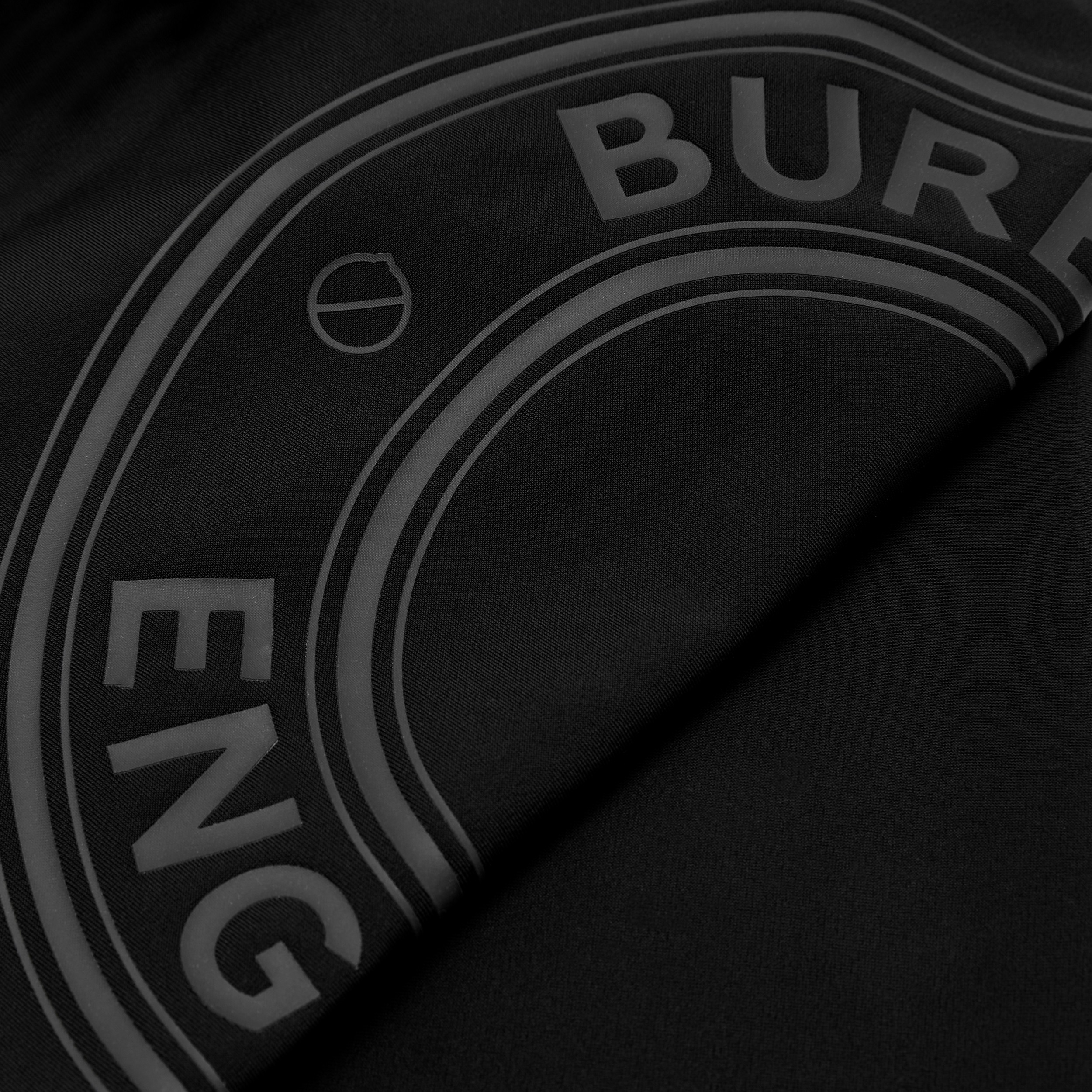 徽标图案弹力平织紧身裤 (黑色) | Burberry® 博柏利官网 - 2