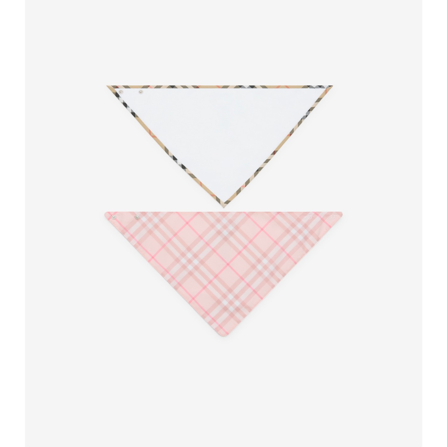 Check Cotton Two-piece Bib Set