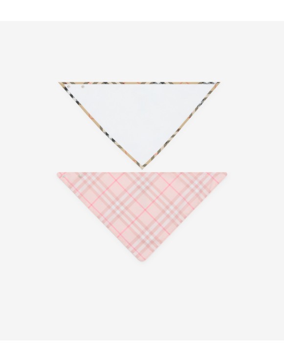 Check Cotton Two-piece Bib Set