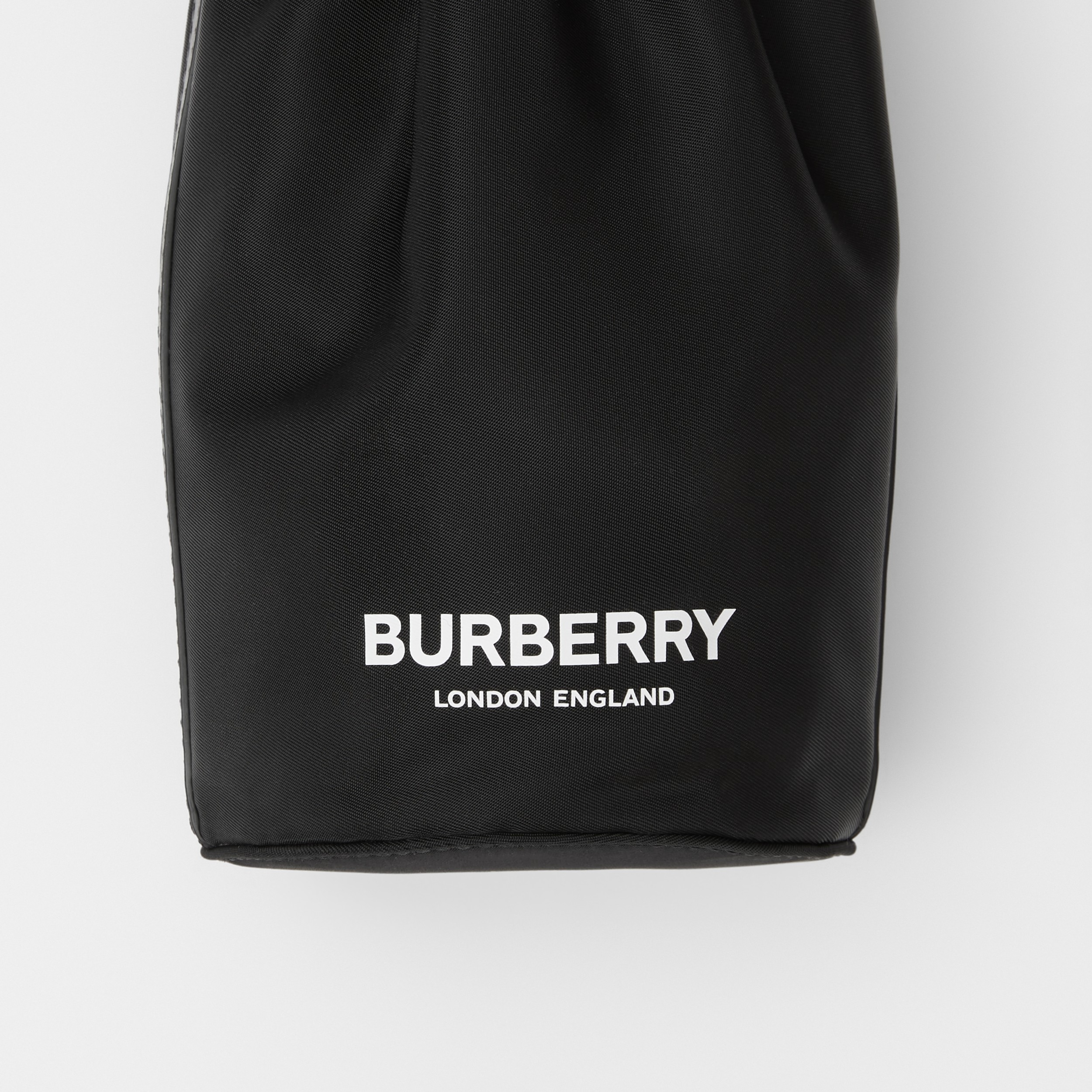 Logo Print ECONYL® Water Bottle Holder in Black/white | Burberry United ...