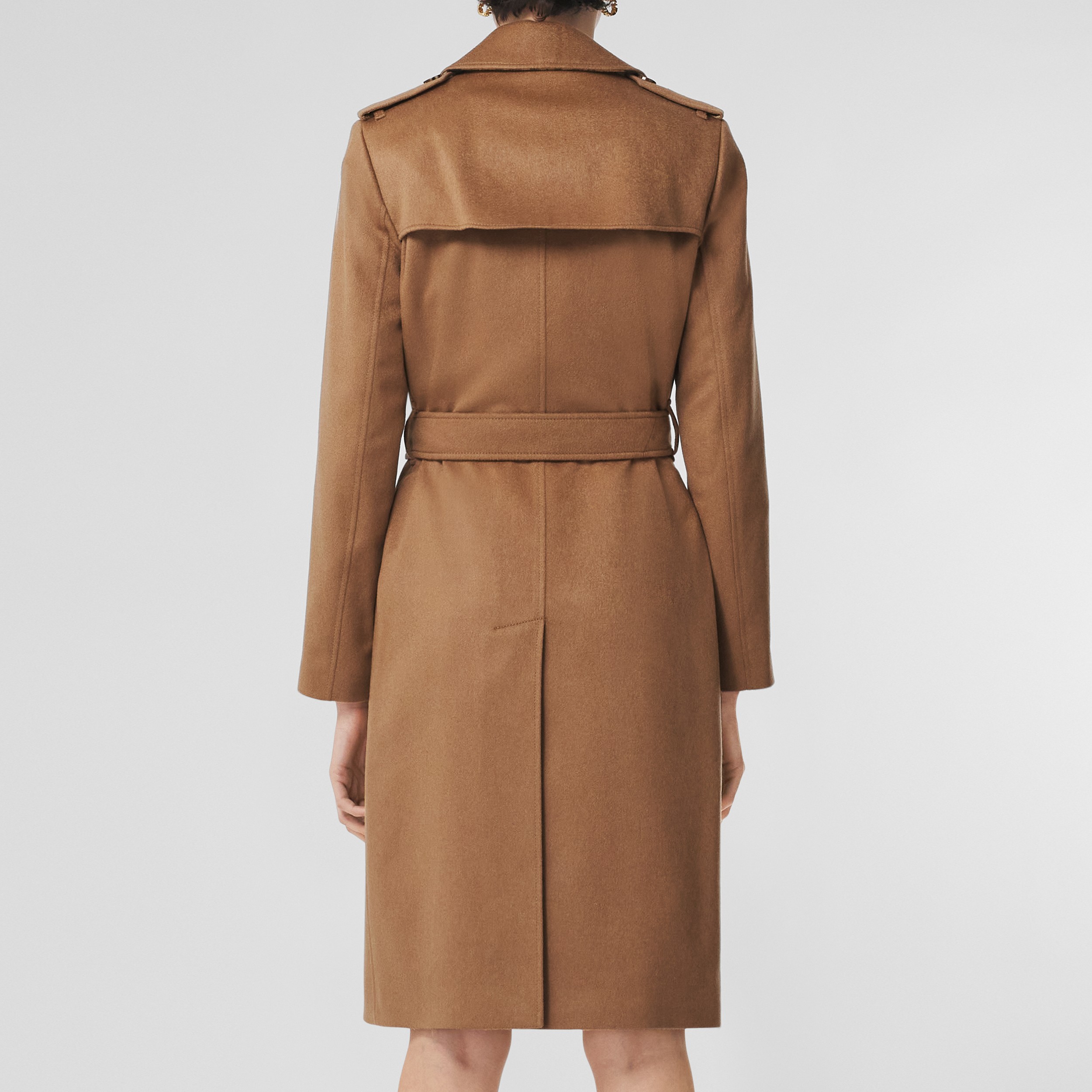 Cashmere Trench Coat in Bronze - Women | Burberry® Official - 3
