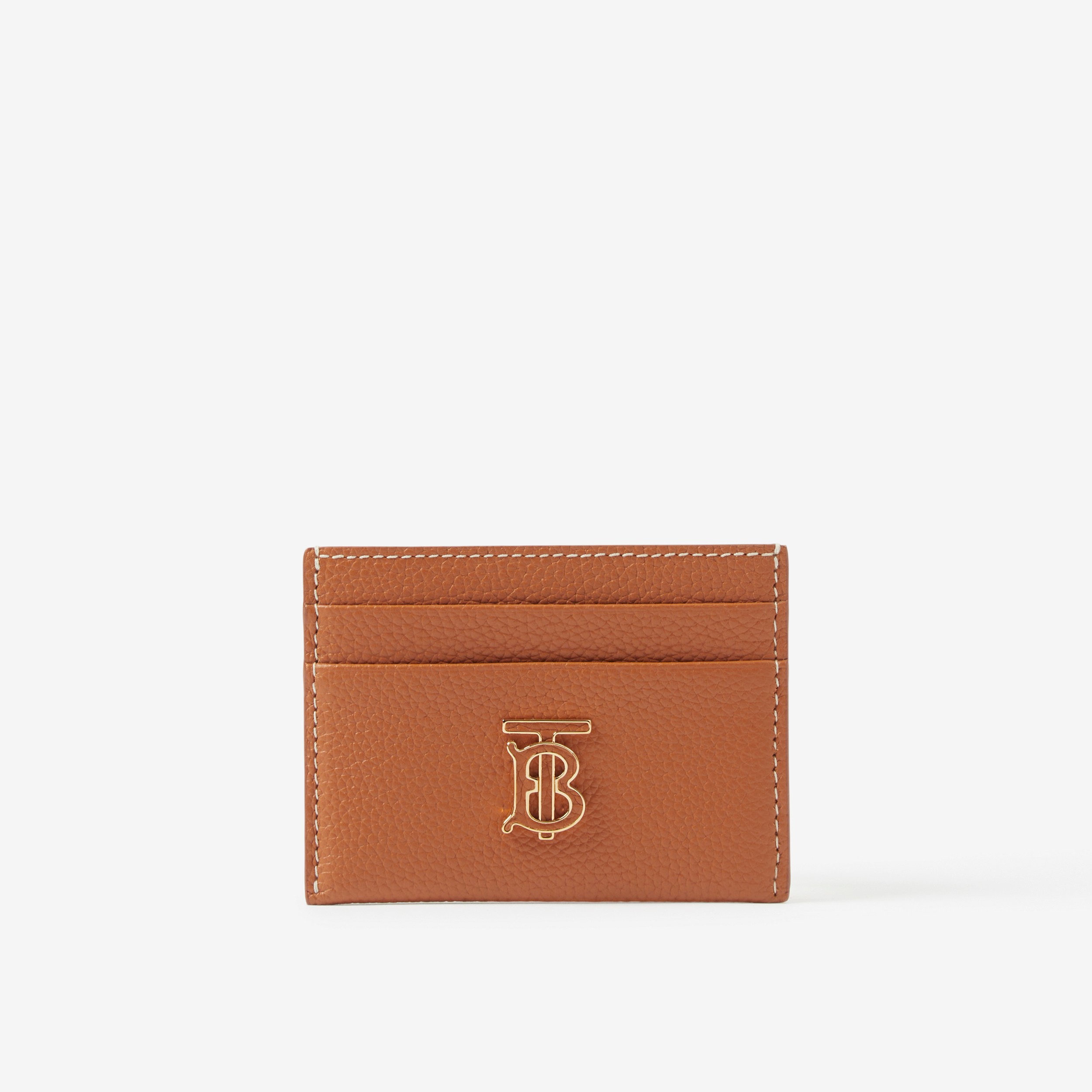 Grainy Leather TB Card Case in Warm Russet Brown - Women | Burberry® Official - 1