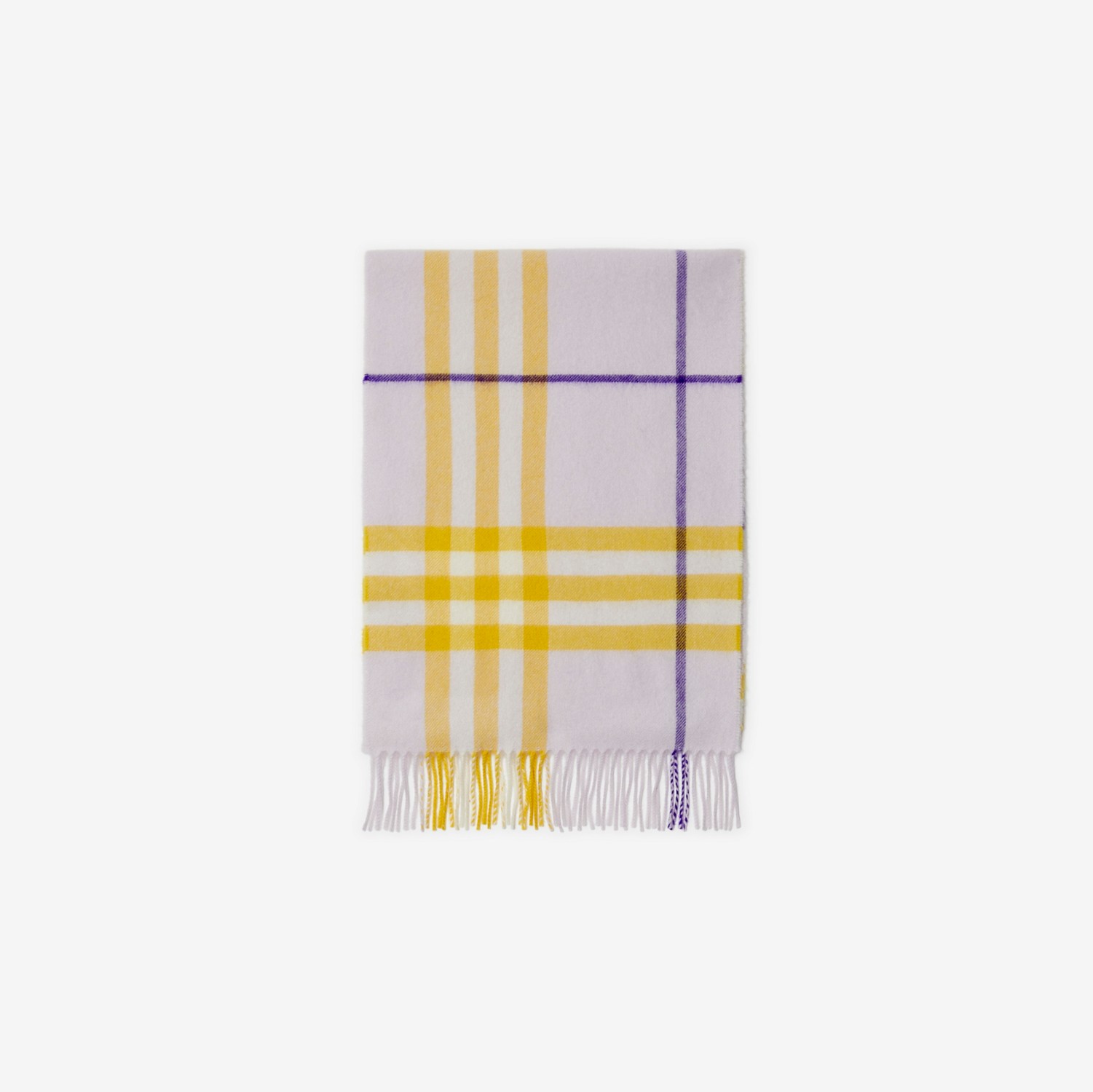 Check Cashmere Scarf in Haze | Burberry® Official