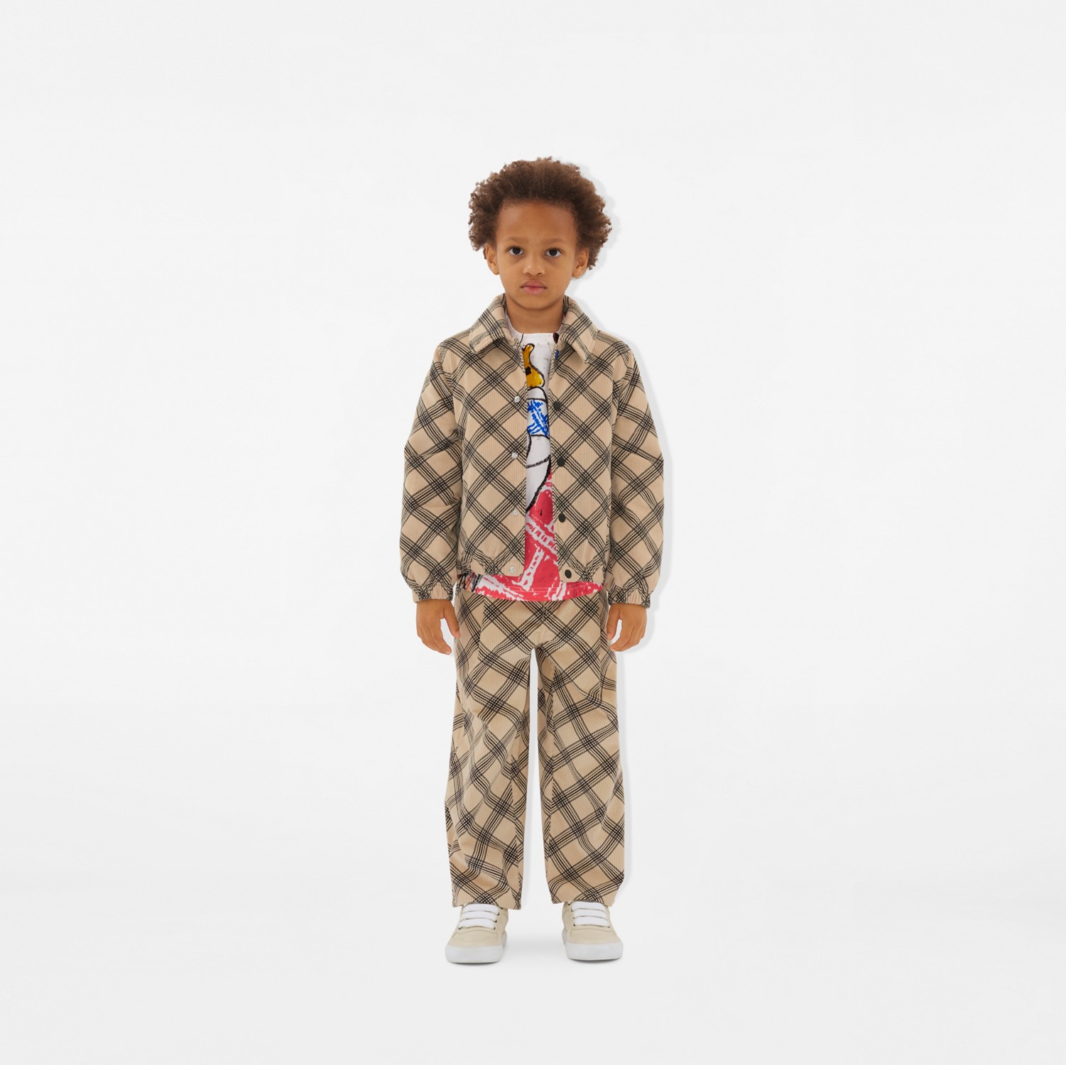 チェック コーデュロイ ジャケット (ブラック) | Burberry®公式 チェック コーデュロイ ジャケット (ブラック) | Burberry®公式