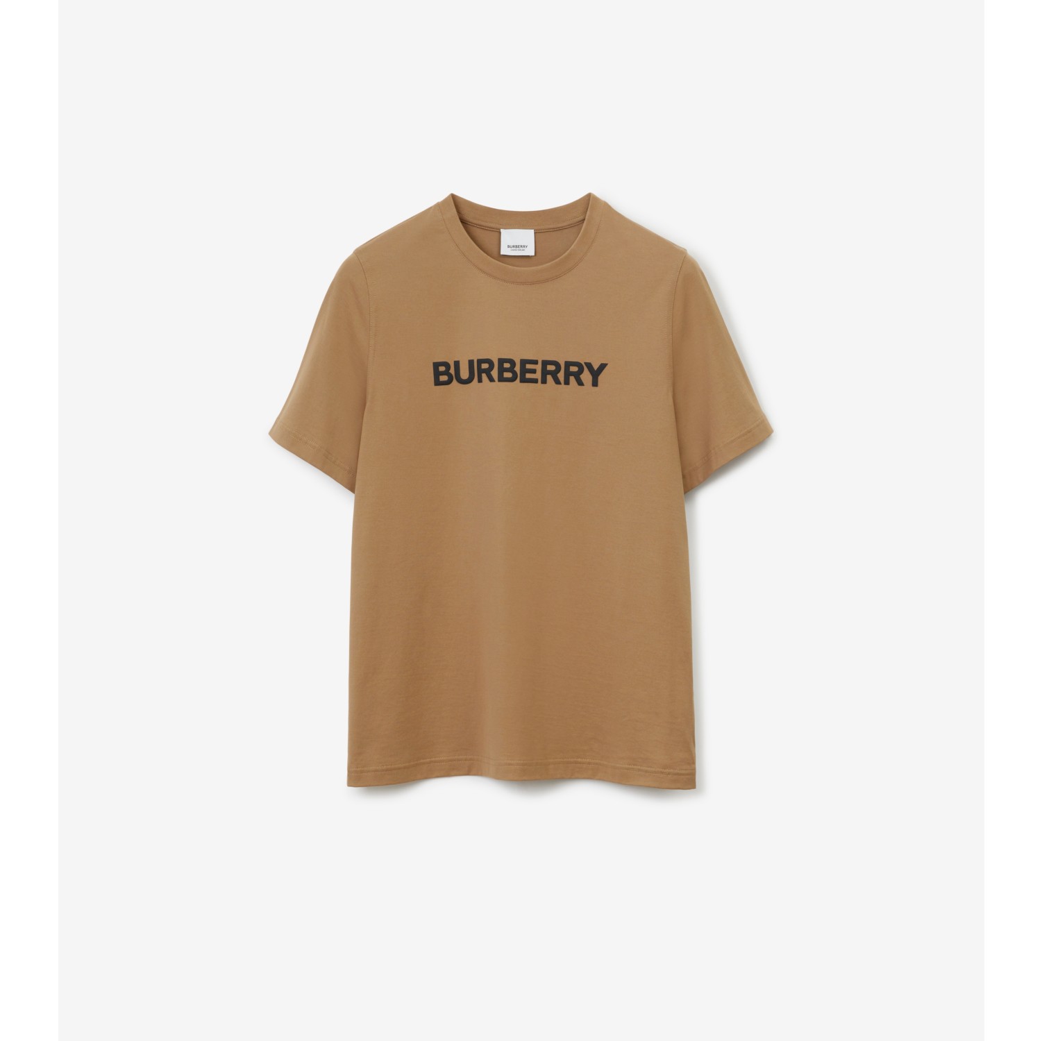 ロゴ コットンTシャツ (キャメル) - ウィメンズ, コットン | Burberry