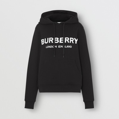 Logo Print Cotton Oversized Hoodie in 