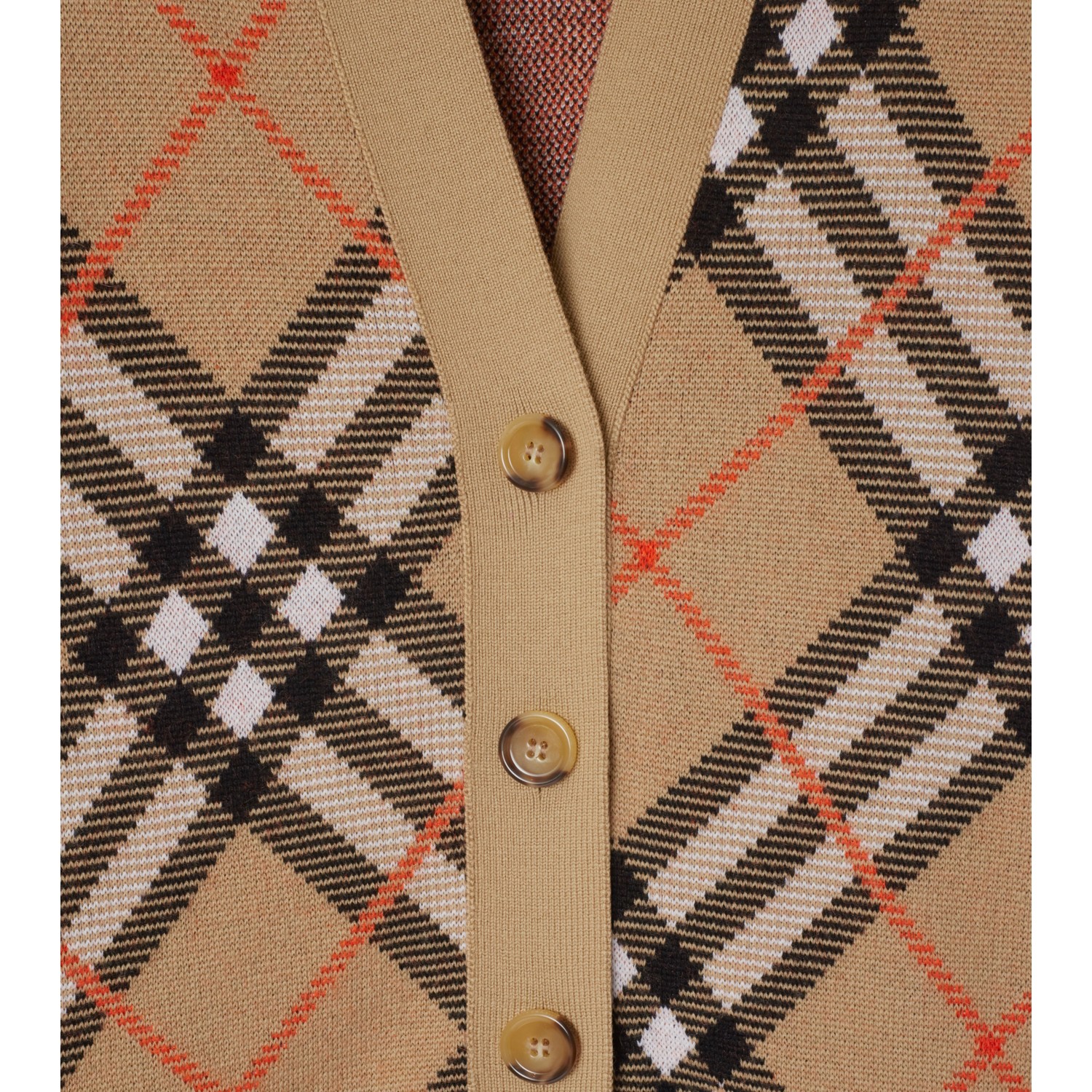 Check Wool Mohair Blend Cardigan - thumbnail 6