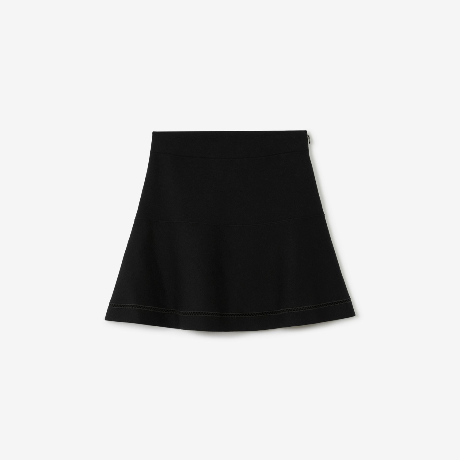 Cashmere Cotton Blend Skirt in Black - Women | Burberry® Official