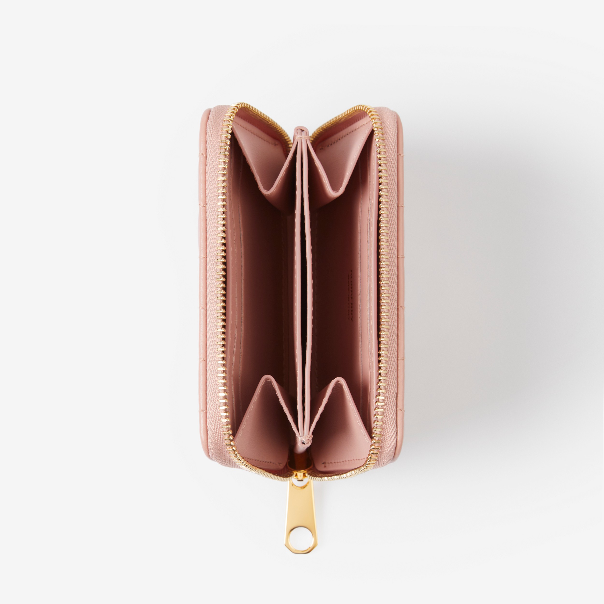 Brieftasche „Lola“ aus gestepptem Leder mit Reißverschluss (Altrosa) - Damen | Burberry® - 4