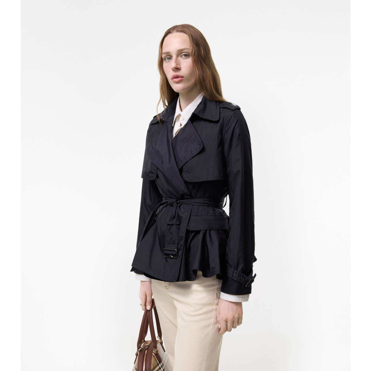  Check Nylon Pembury Trench Jacket