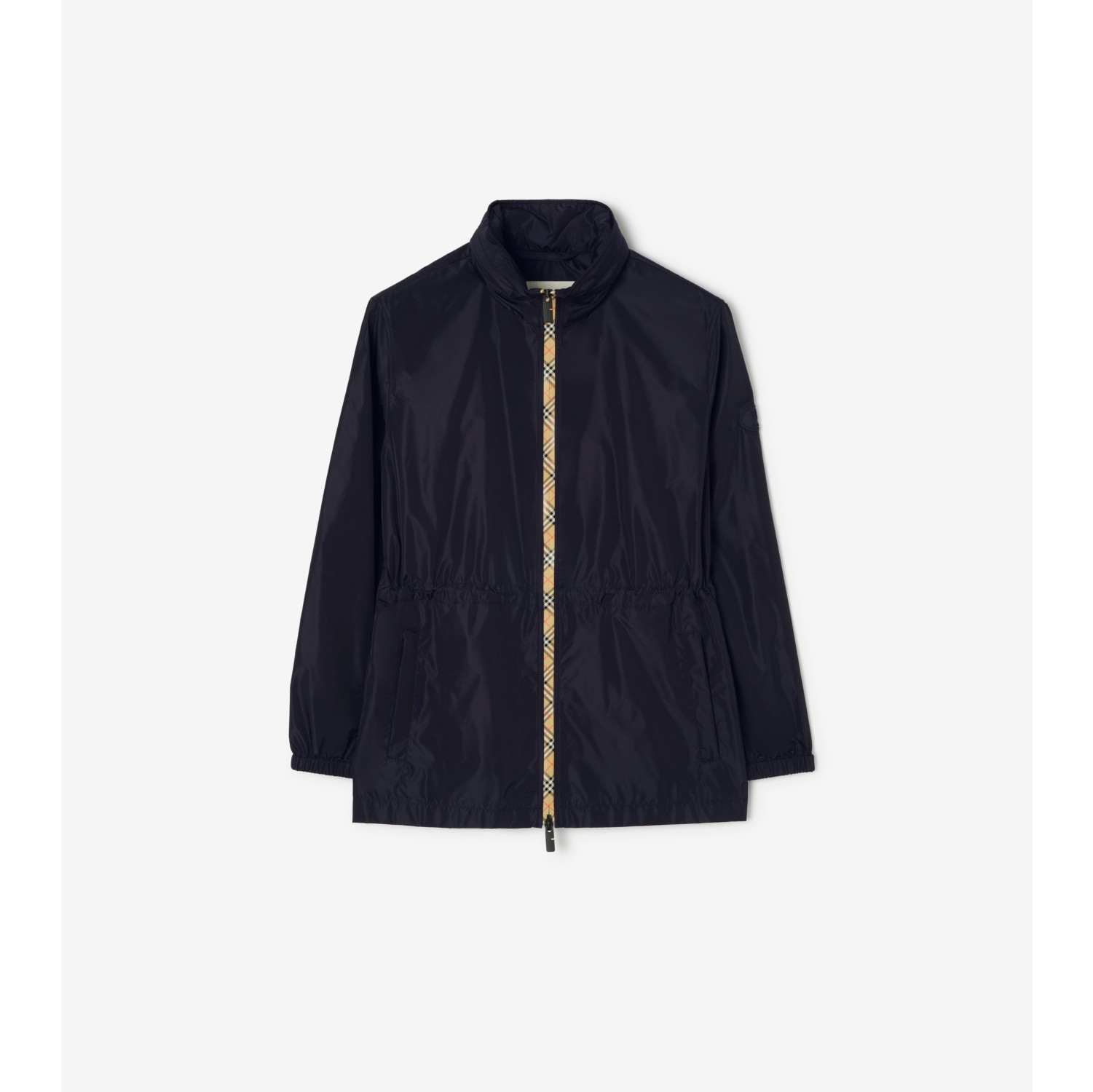 ショート チェッカーテープ ナイロンパーカー
