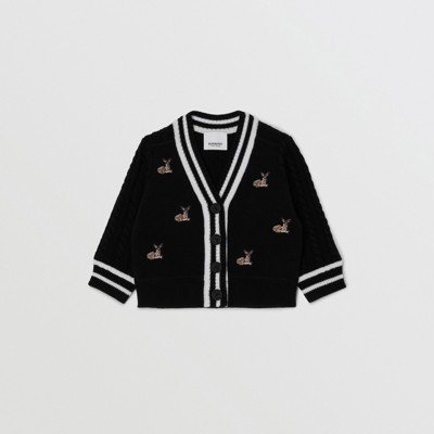 burberry deer cardigan