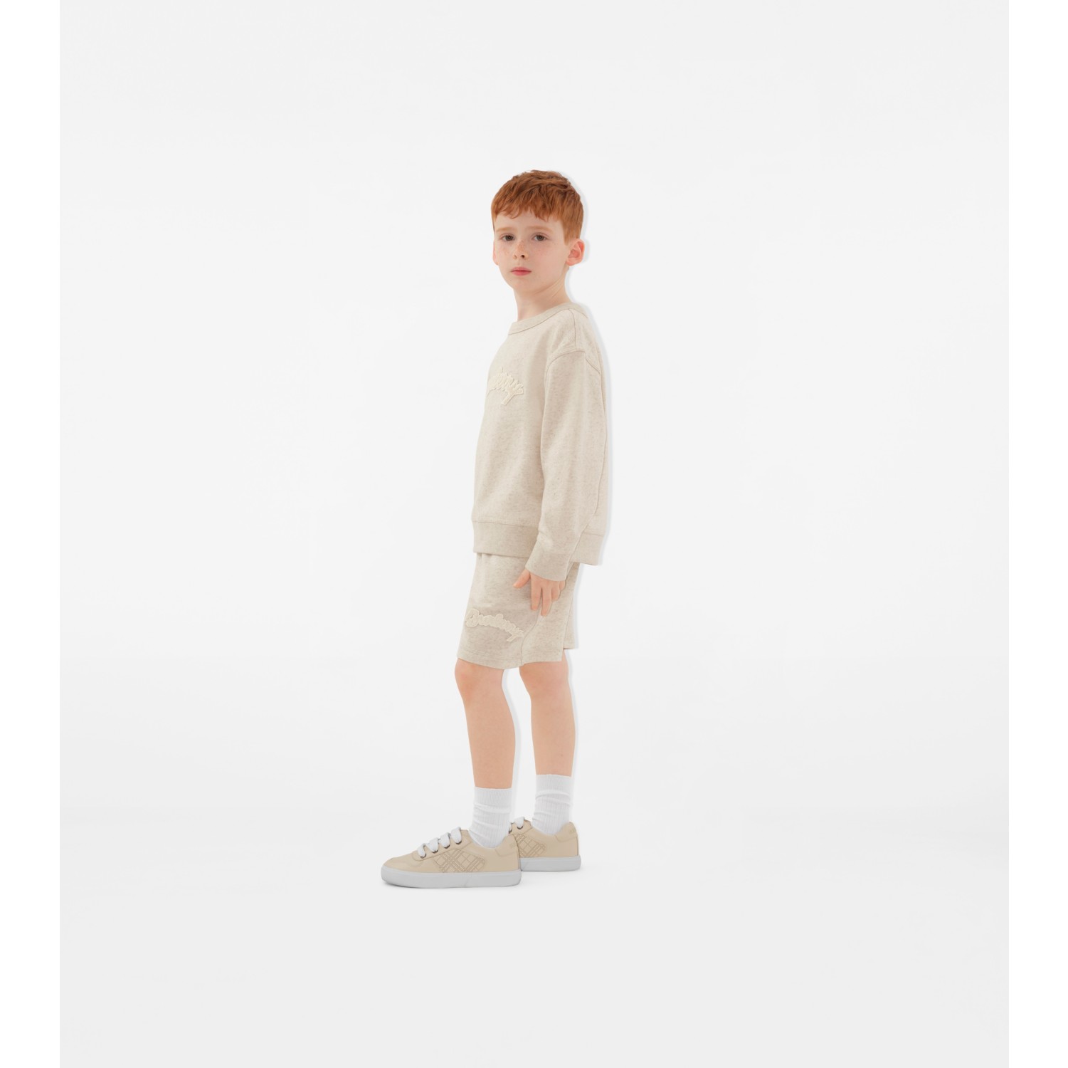 Logo Cotton Linen Shorts