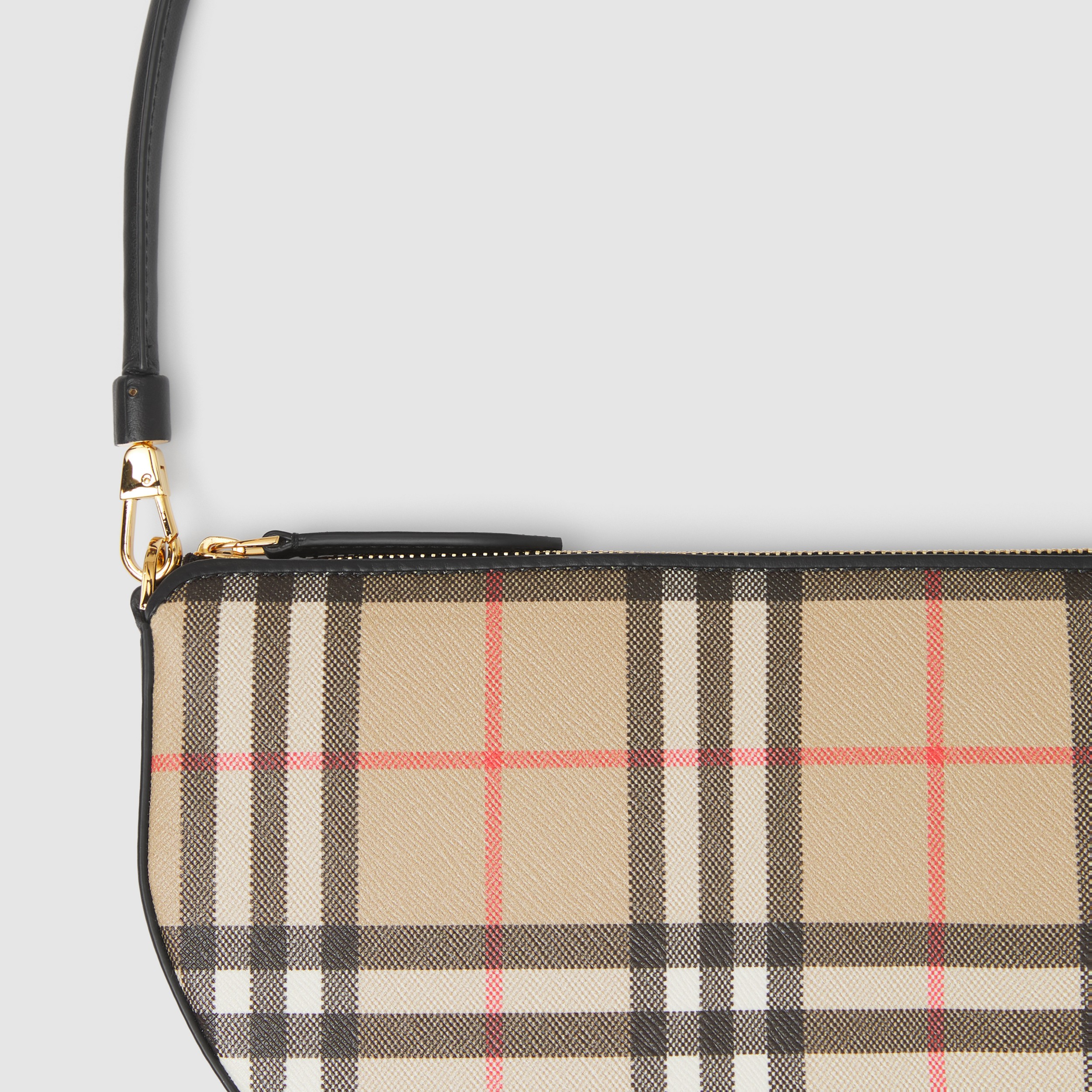 Vintage Check Cotton Olympia Pouch in Archive Beige - Women | Burberry® Official - 2