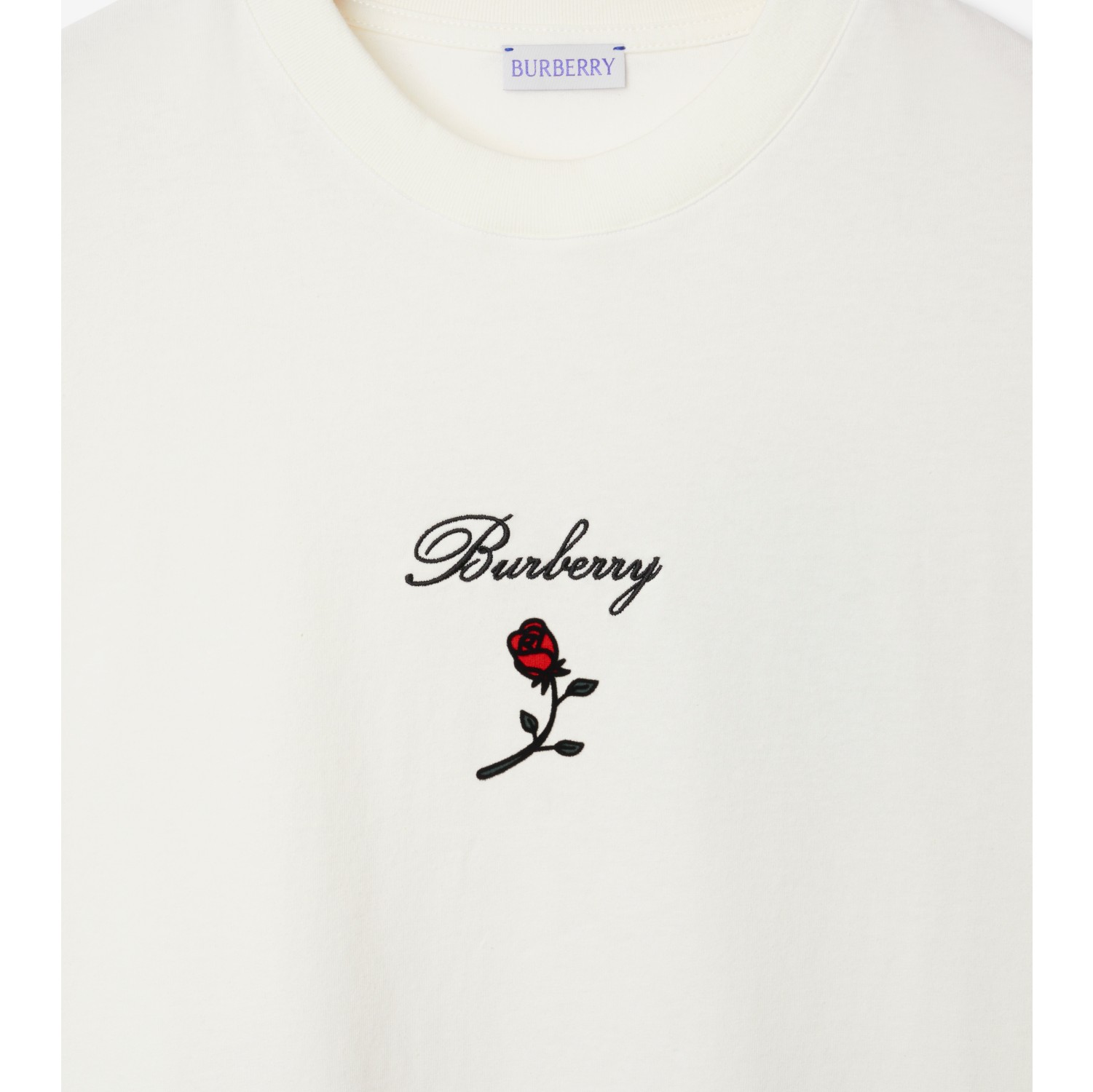 ロゴ ローズ コットンTシャツ (レイン) - メンズ | Burberry