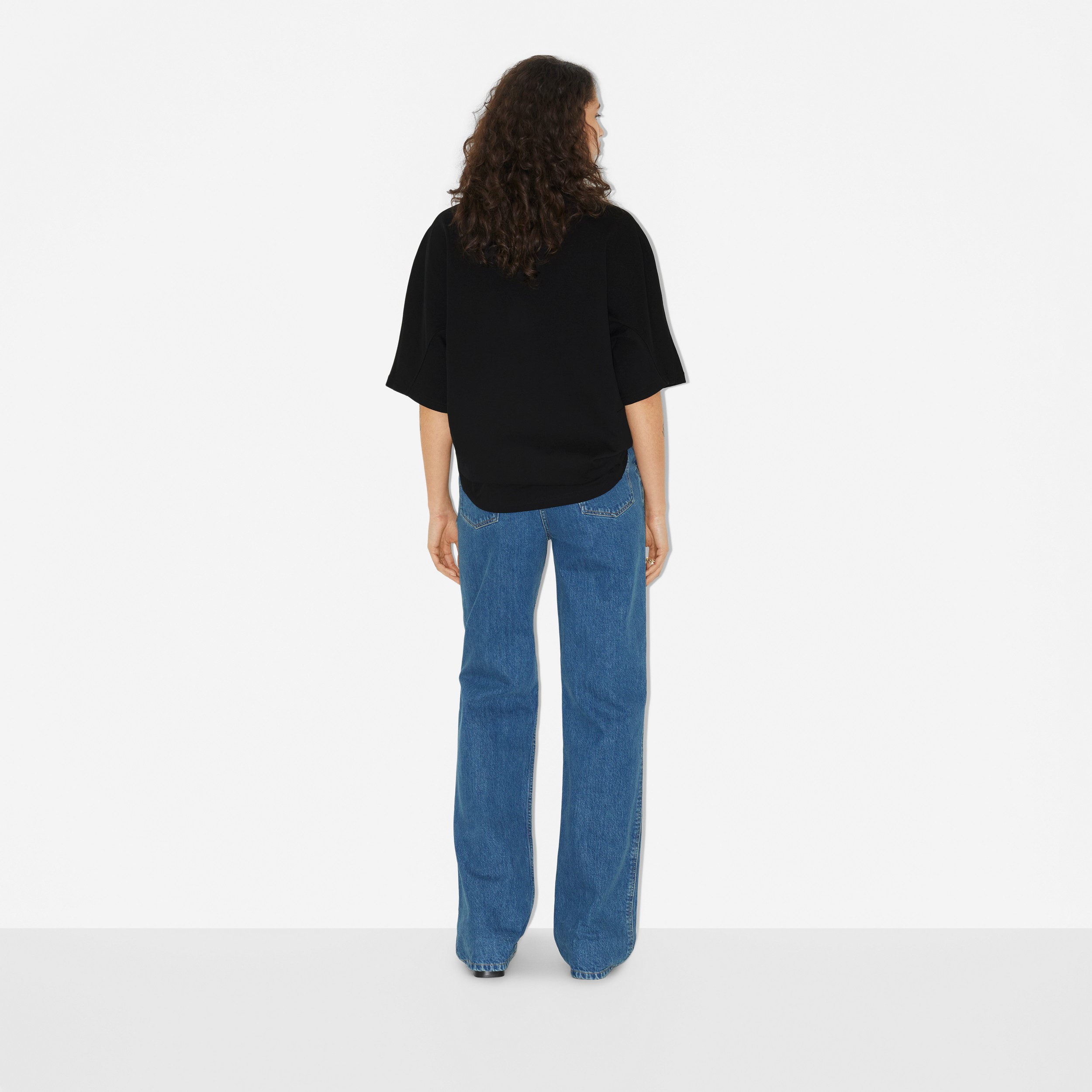 Calças jeans com corte descontraído (Azul Clássico) - Mulheres | Burberry® oficial - 4