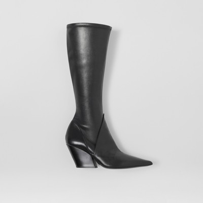 Panelled Lambskin Knee-high Boots in 