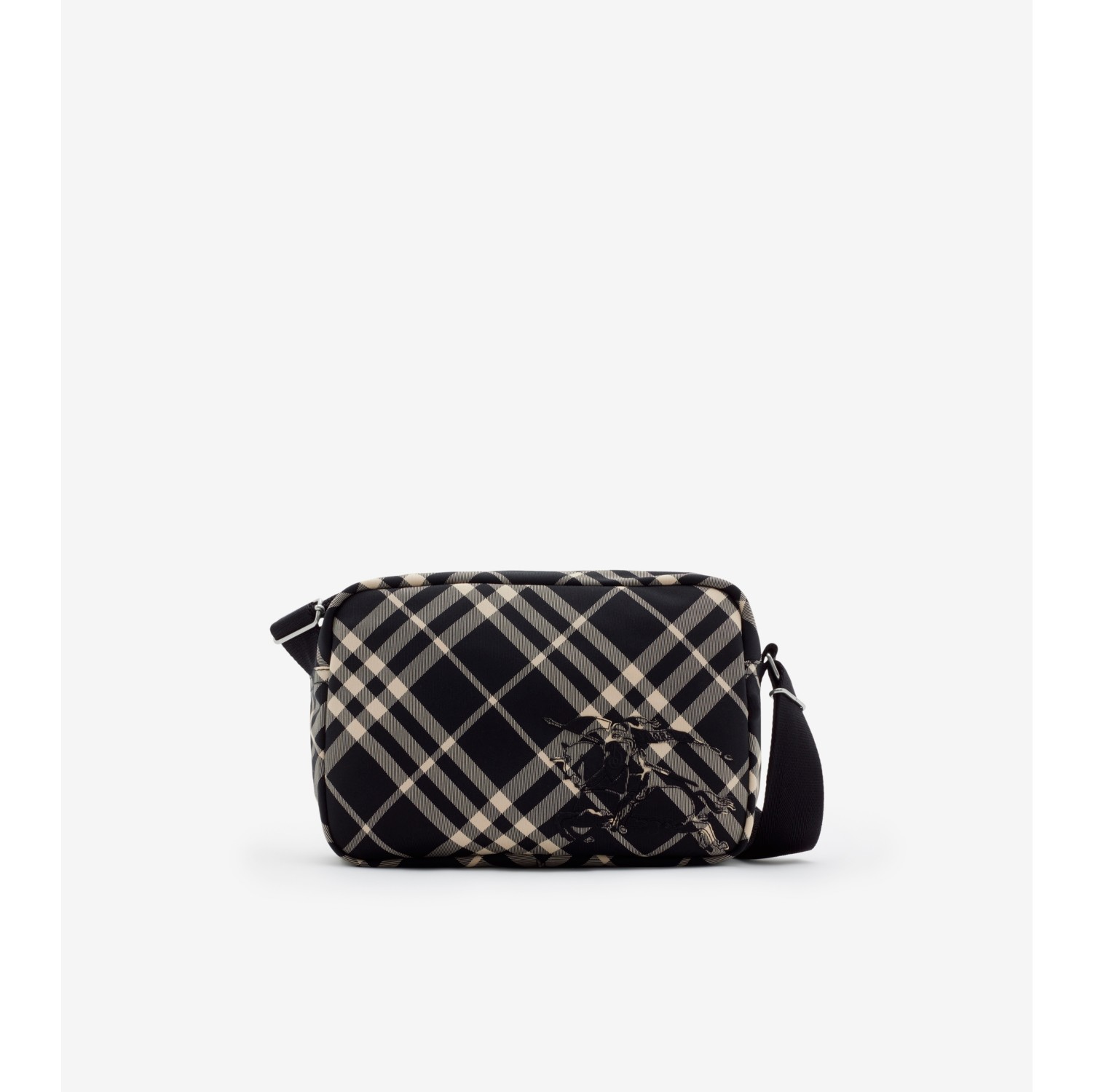 Crossbody Tasche in Check Schwarz Calico Herren Nylon Burberry