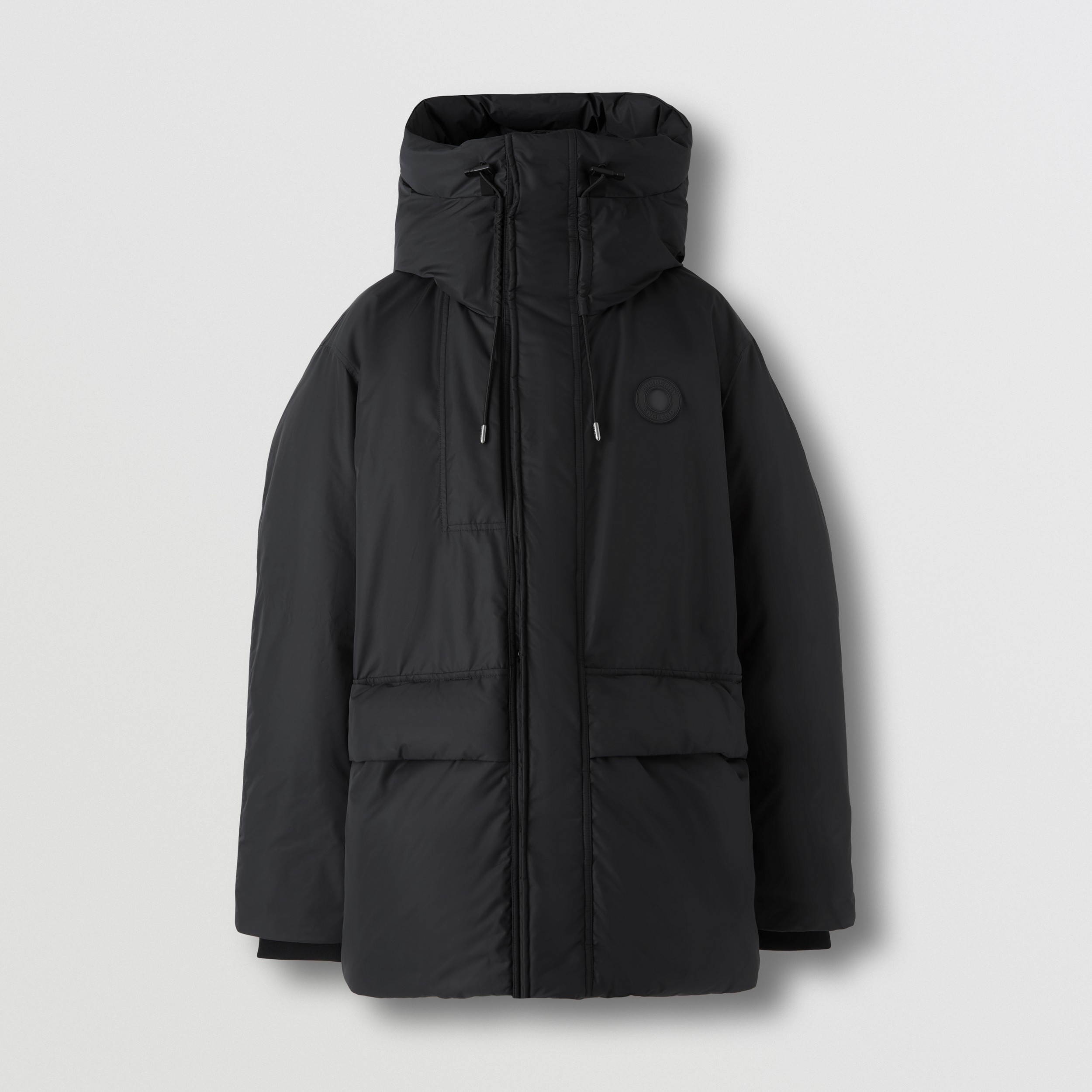 Logo Graphic Hooded Parka in Black - Men | Burberry® Official - 4