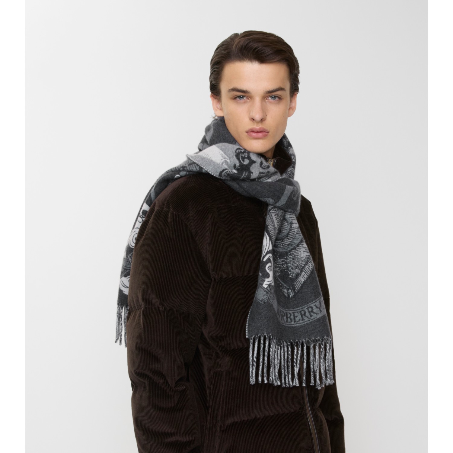 Etched Knight Cashmere Scarf