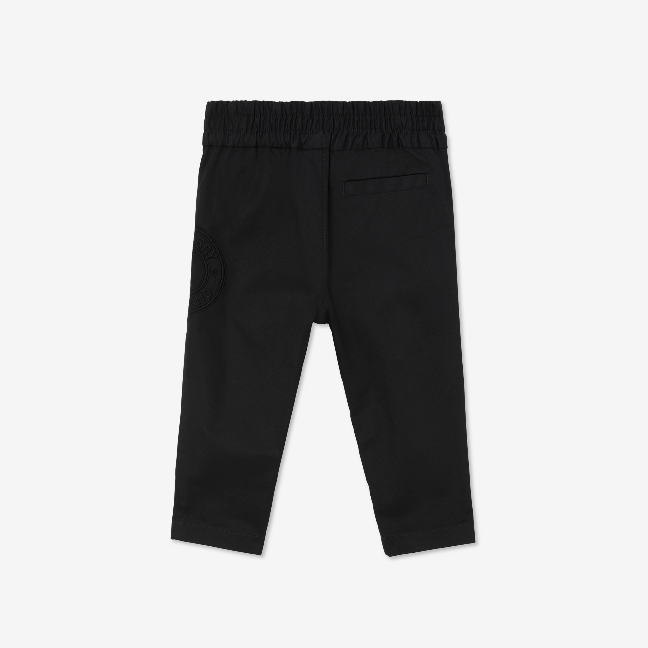 Pantalones chinos en sarga de algodón con logotipo gráfico (Negro) - Niños | Burberry® oficial - 2
